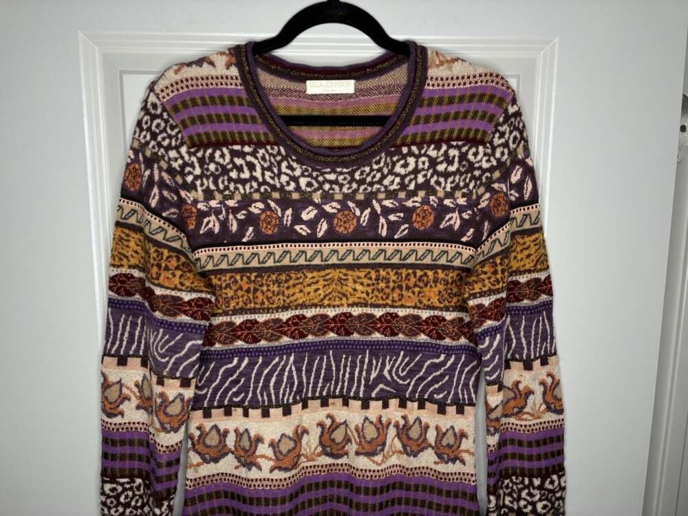 Ulla Johnson Paloma Dress in Woodland Size Large Wool Blend Long Sleeve Maxi - Picture 7 of 12